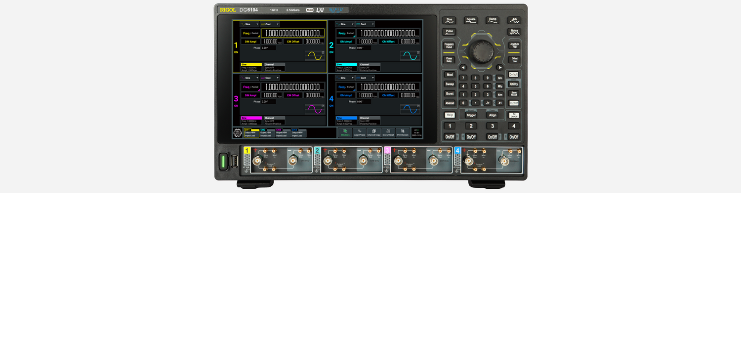 RIGOL DG6000függvény/arbitrary generátorok
